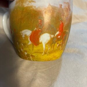 Vintage Pimpernel Porcelain Coffee Mug Fox Hunt Horses Portmeirion Group UK